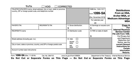 1099-sa box 3 distribution code 1|1099 sa where to find.